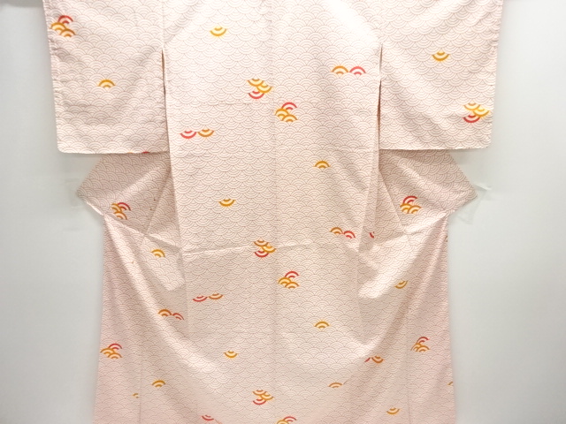 JAPANESE KIMONO / KOMON / UNUSED / SEIGAIHA